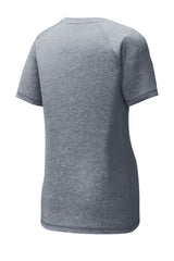 Sport-Tek Women's PosiCharge Tri-Blend Wicking Scoop Neck Raglan Tee LST400
