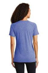 Sport-Tek Women's PosiCharge Tri-Blend Wicking Scoop Neck Raglan Tee LST400