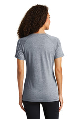 Sport-Tek Women's PosiCharge Tri-Blend Wicking Scoop Neck Raglan Tee LST400