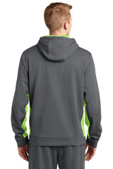Sport-Tek Men's Sport-Wick Fleece Colorblock Hooded Pullover