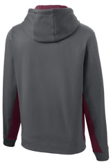Sport-Tek Men's Sport-Wick Fleece Colorblock Hooded Pullover