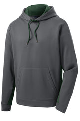Sport-Tek Men's Sport-Wick Fleece Colorblock Hooded Pullover