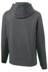 Sport-Tek Men's Sport-Wick Fleece Colorblock Hooded Pullover