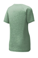 Sport-Tek Women's PosiCharge Tri-Blend Wicking Scoop Neck Raglan Tee LST400