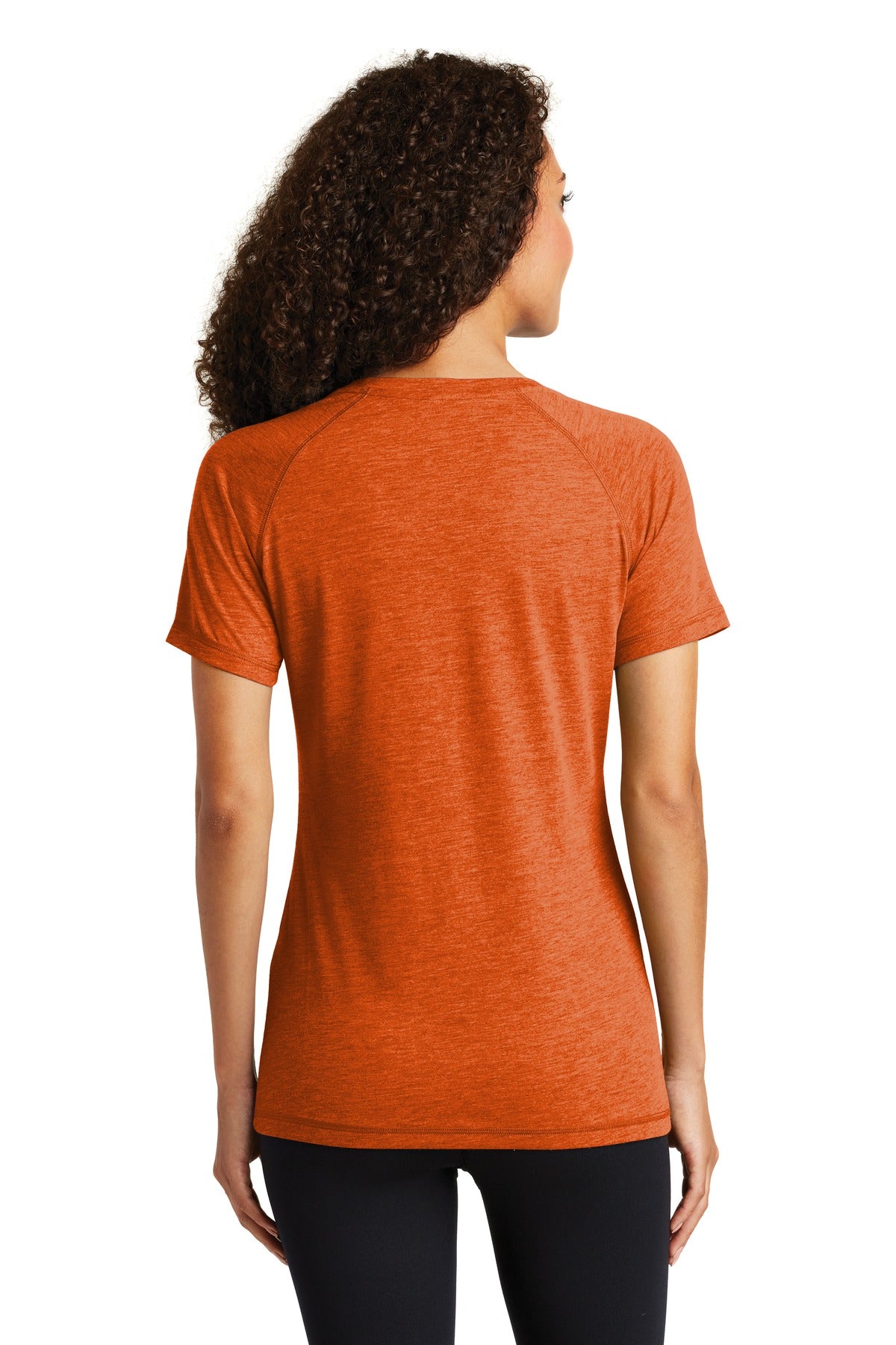 Sport-Tek Women's PosiCharge Tri-Blend Wicking Scoop Neck Raglan Tee LST400