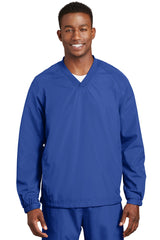 Sport-Tek Men's V-Neck Raglan Wind Shirt