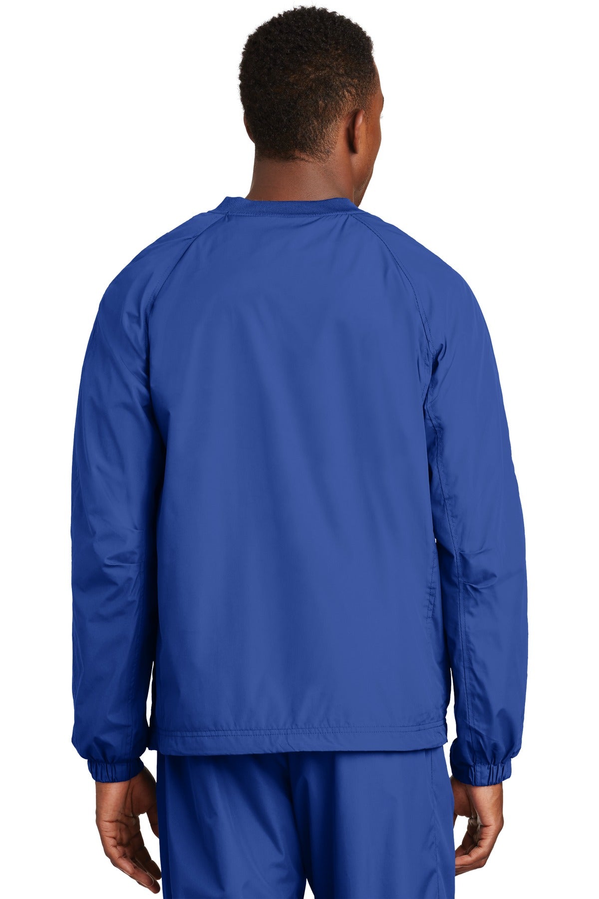 Sport-Tek Men's V-Neck Raglan Wind Shirt