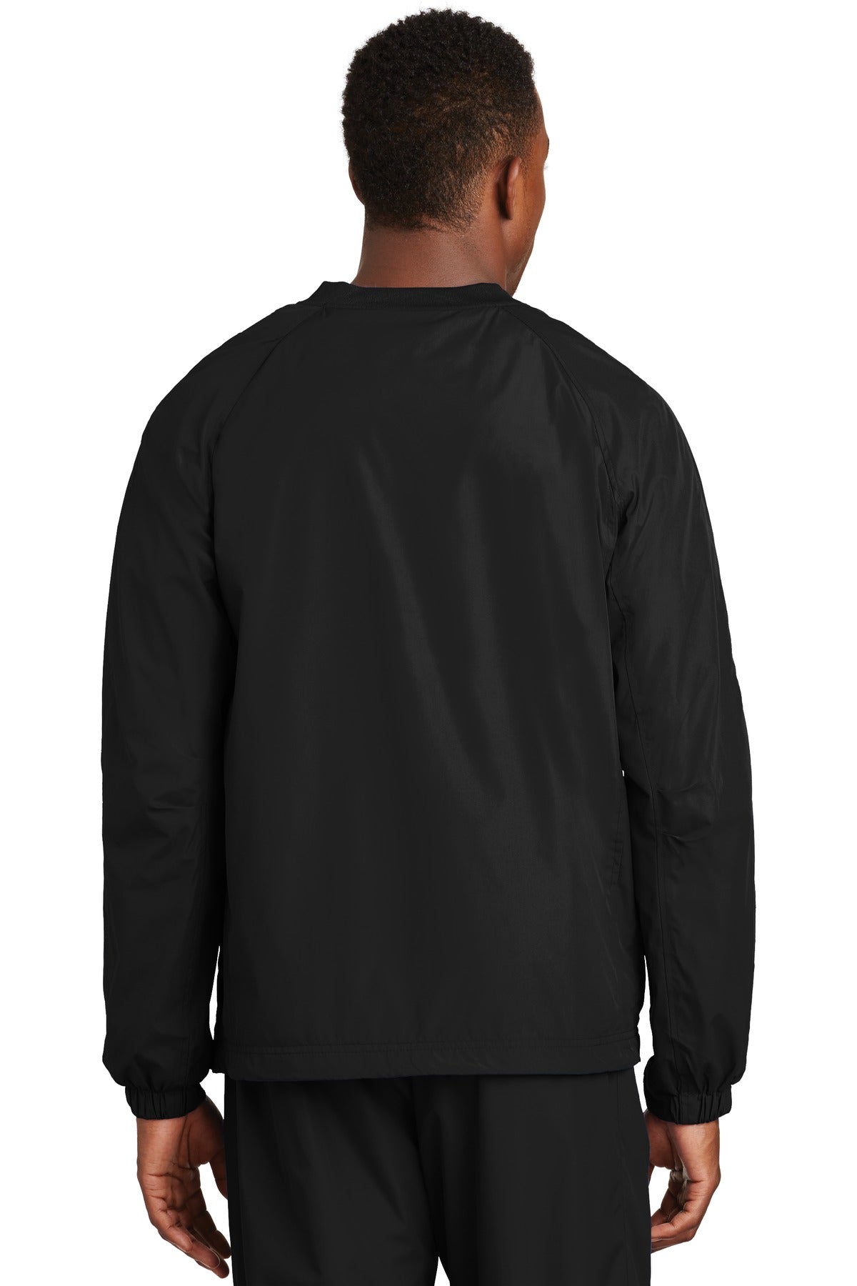 Sport-Tek Men's V-Neck Raglan Wind Shirt