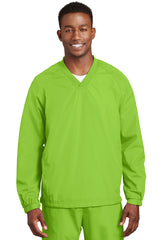 Sport-Tek Men's V-Neck Raglan Wind Shirt