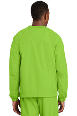 Sport-Tek Men's V-Neck Raglan Wind Shirt