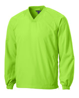 Sport-Tek Men's V-Neck Raglan Wind Shirt