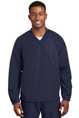 Sport-Tek Men's V-Neck Raglan Wind Shirt