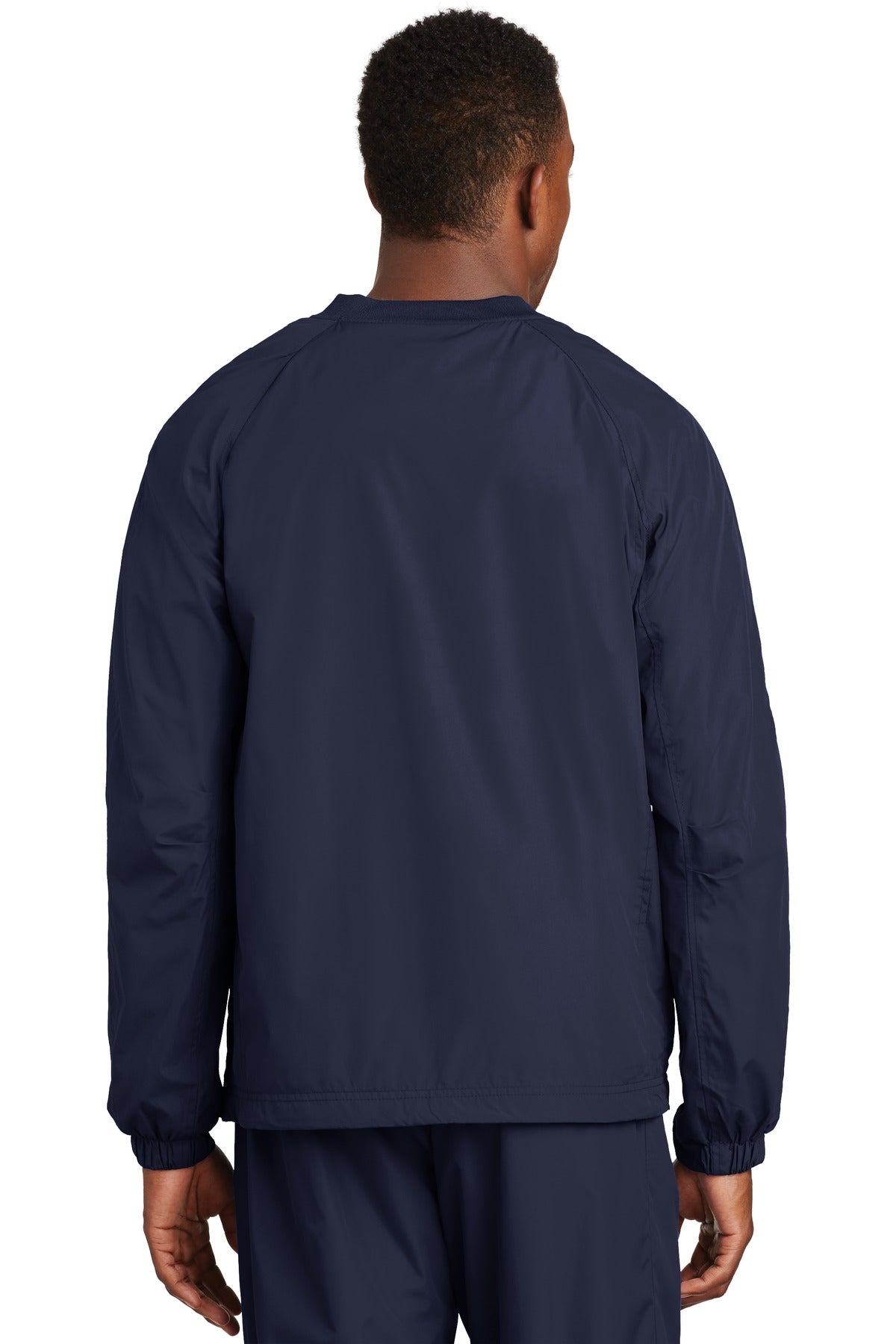 Sport-Tek Men's V-Neck Raglan Wind Shirt