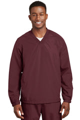 Sport-Tek Men's V-Neck Raglan Wind Shirt