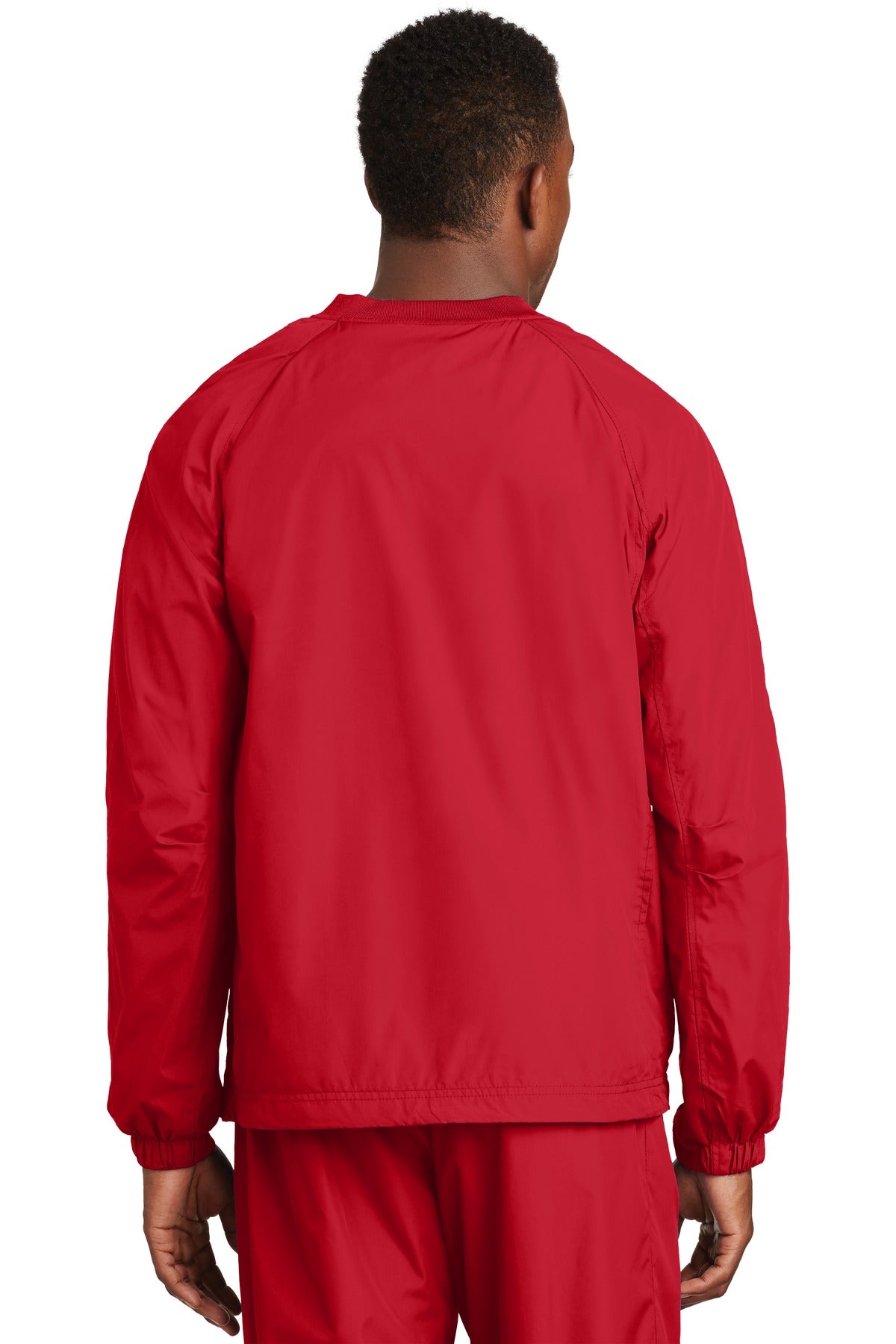 Sport-Tek Men's V-Neck Raglan Wind Shirt