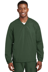 Sport-Tek Men's V-Neck Raglan Wind Shirt