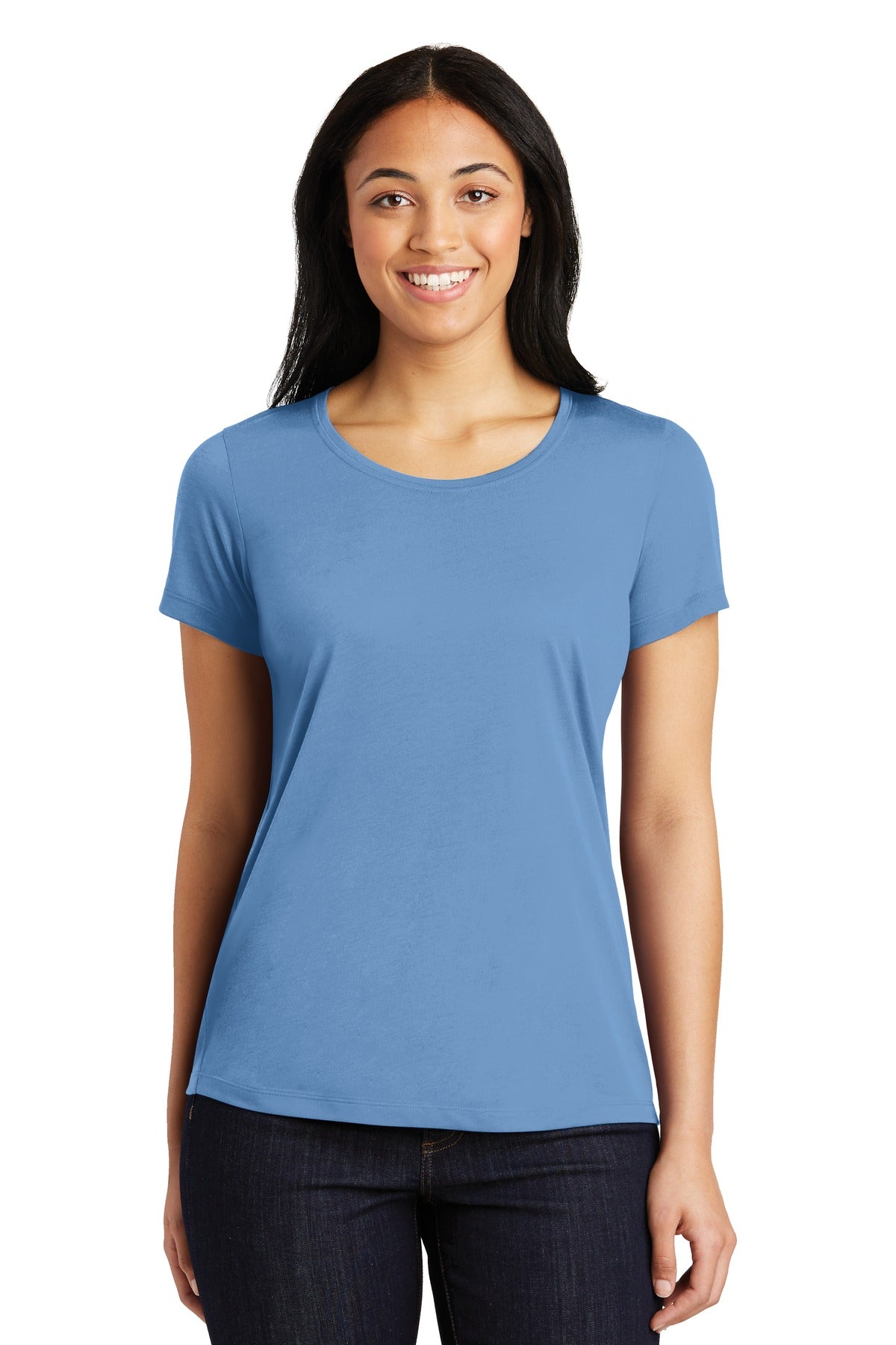 Sport-Tek Women's PosiCharge Competitor Cotton Touch Scoop Neck Tee