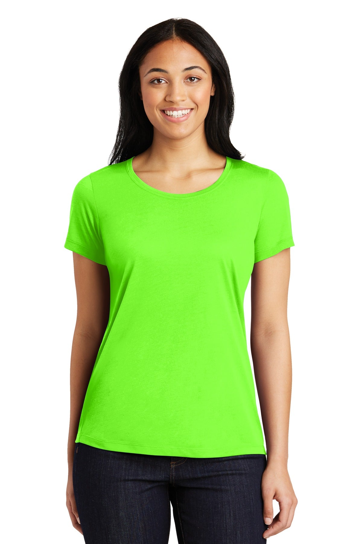 Sport-Tek Women's PosiCharge Competitor Cotton Touch Scoop Neck Tee