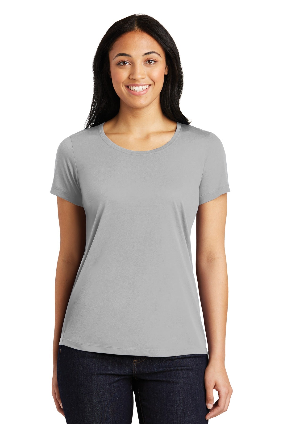 Sport-Tek Women's PosiCharge Competitor Cotton Touch Scoop Neck Tee
