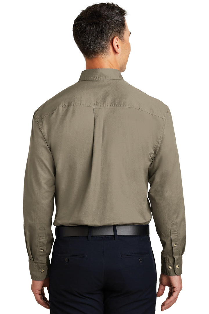 Port Authority Long Sleeve Twill Shirt.  S600T