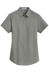 Port Authority Ladies Short Sleeve SuperPro Twill Shirt. L664