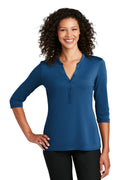 Port Authority Ladies UV Choice Pique Henley LK750 Port Authority
