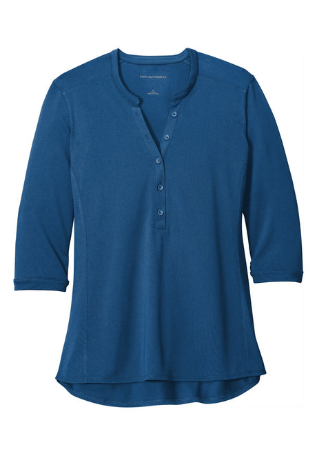Port Authority Ladies UV Choice Pique Henley LK750 Port Authority