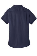 Port Authority Ladies Short Sleeve SuperPro Twill Shirt. L664