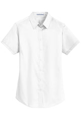 Port Authority Ladies Short Sleeve SuperPro Twill Shirt. L664