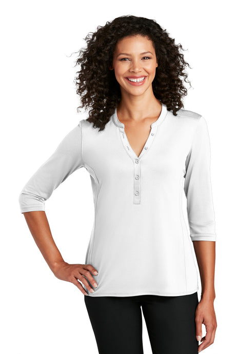 Port Authority Ladies UV Choice Pique Henley LK750 Port Authority