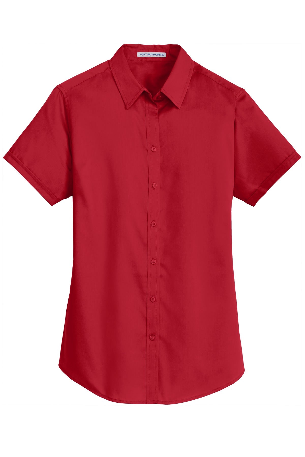 Port Authority Ladies Short Sleeve SuperPro Twill Shirt. L664