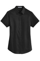 Port Authority Ladies Short Sleeve SuperPro Twill Shirt. L664