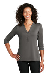 Port Authority Ladies UV Choice Pique Henley LK750 Port Authority