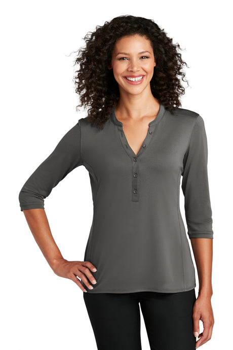 Port Authority Ladies UV Choice Pique Henley LK750 Port Authority