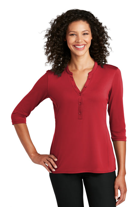 Port Authority Ladies UV Choice Pique Henley LK750 Port Authority