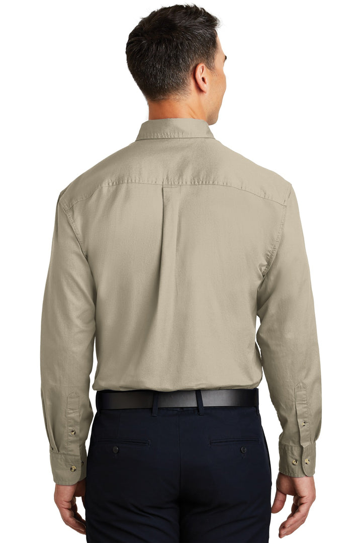 Port Authority Long Sleeve Twill Shirt.  S600T