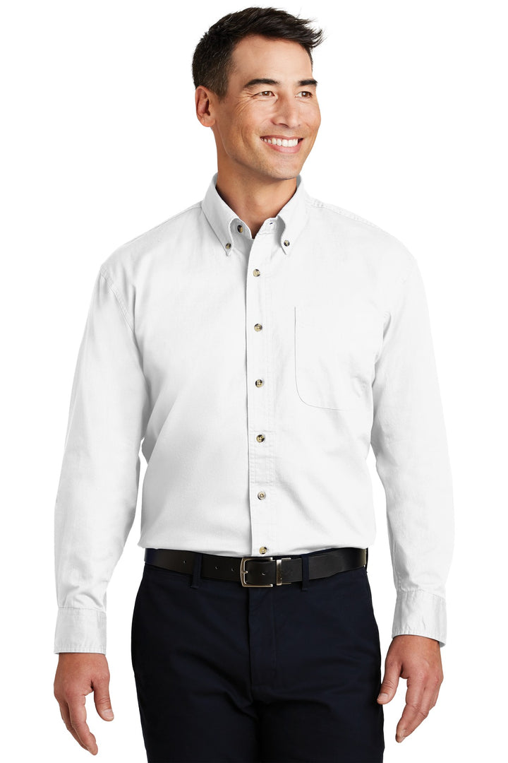 Port Authority Long Sleeve Twill Shirt.  S600T