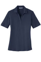 Port Authority Ladies Silk Touch Interlock Performance Polo. L5200