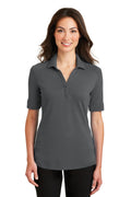 Port Authority Ladies Silk Touch Interlock Performance Polo. L5200