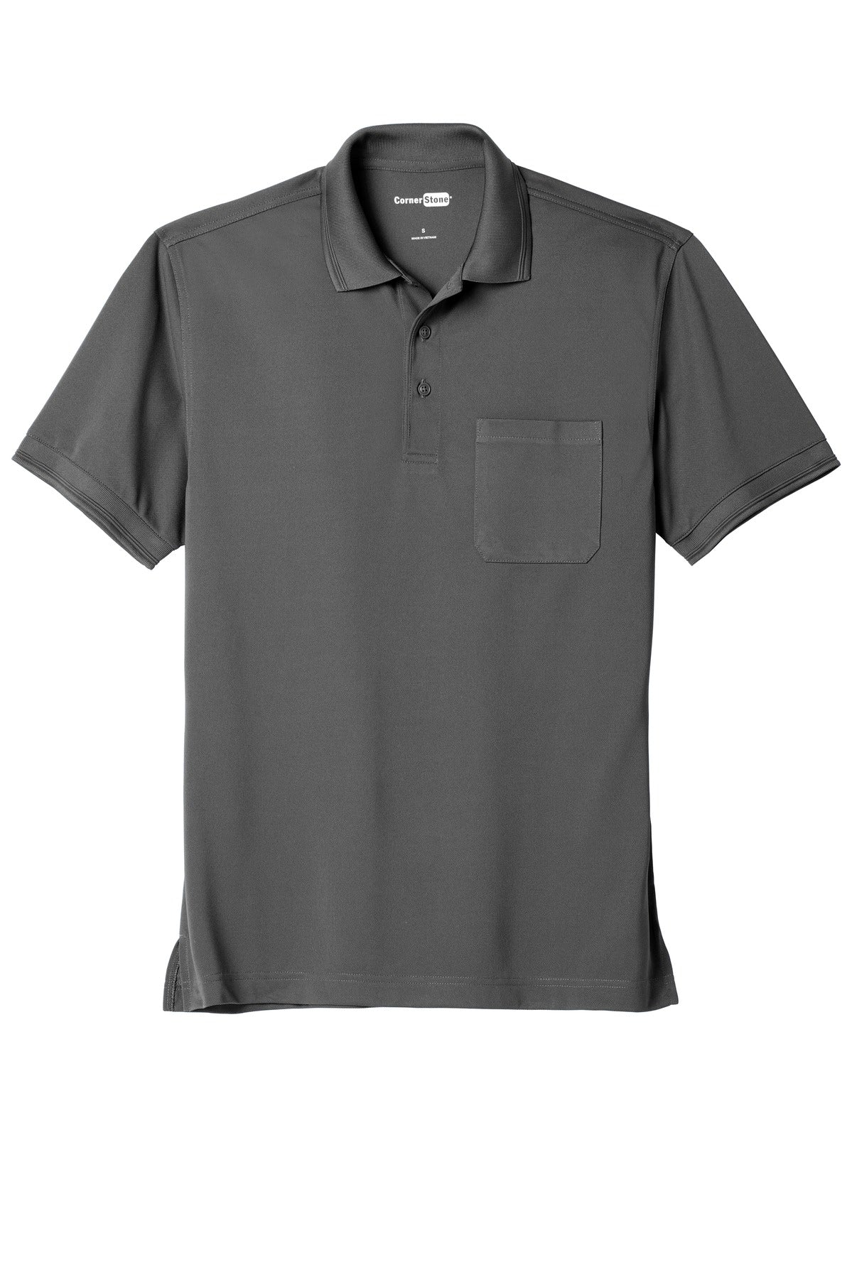 CornerStone Men's Industrial Snag-Proof Pique Pocket Polo. CS4020P CornerStone