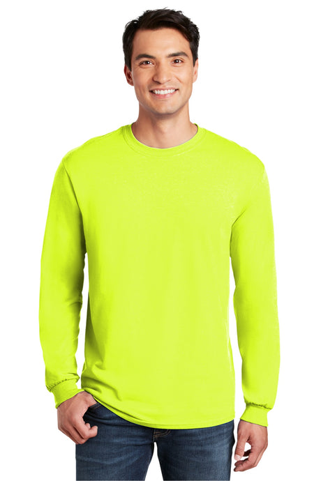 Gildan Men's Heavy Cotton 100% Cotton Long Sleeve T-Shirt. 5400 1 of 2 Gildan