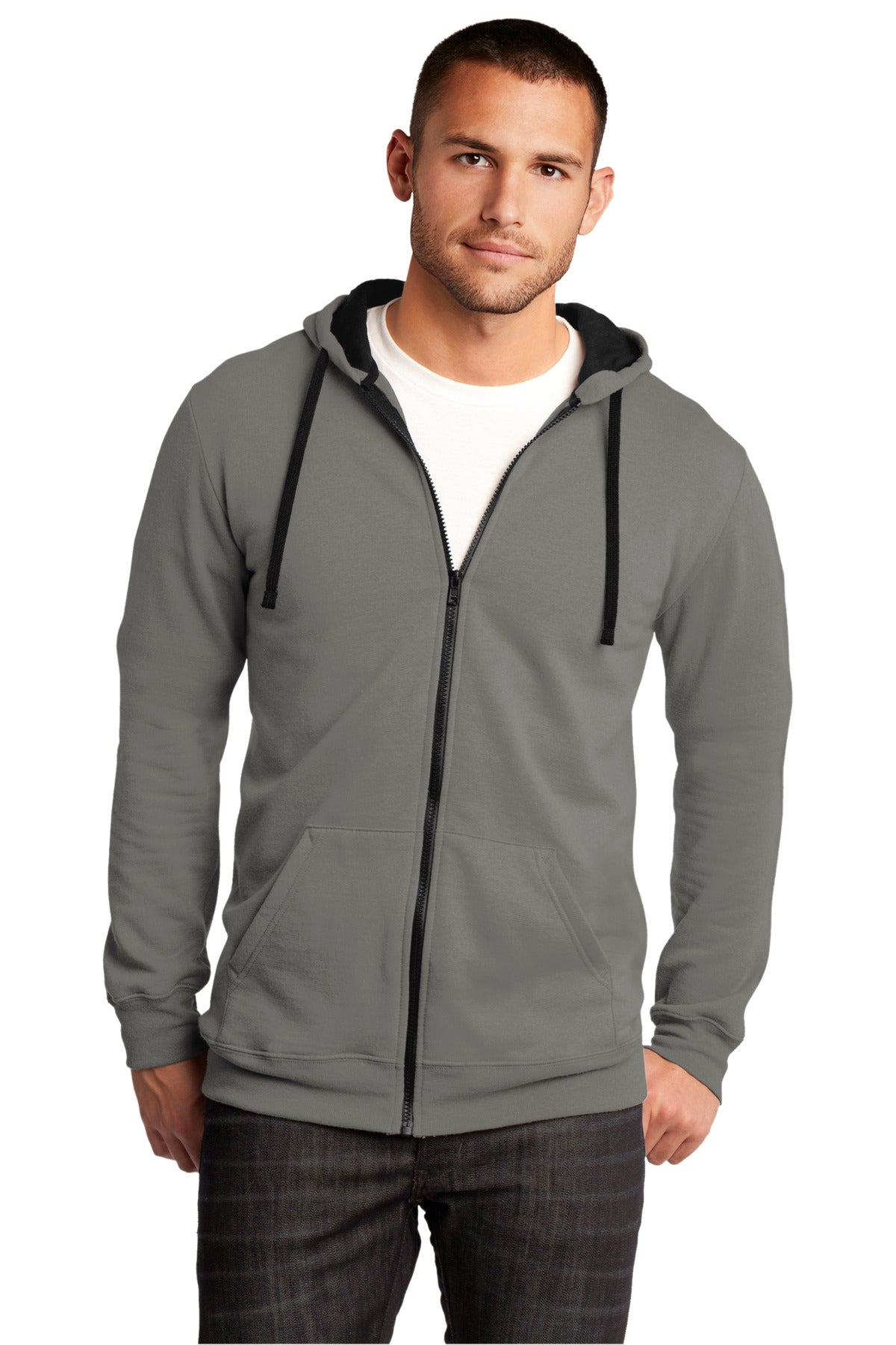 District The Concert Fleece Full-Zip Hoodie. DT800 District