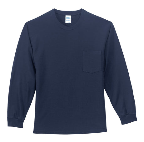 Port & Company Men's Long Sleeve Essential Pocket Tee Port & Company