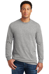 Gildan Men's Heavy Cotton 100% Cotton Long Sleeve T-Shirt. 5400 1 of 2 Gildan
