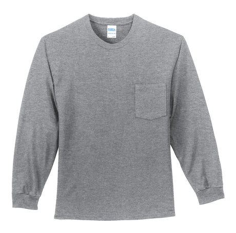 Port & Company Men's Long Sleeve Essential Pocket Tee Port & Company