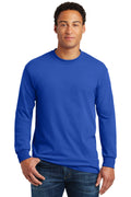 Gildan Men's Heavy Cotton 100% Cotton Long Sleeve T-Shirt. 5400 1 of 2 Gildan
