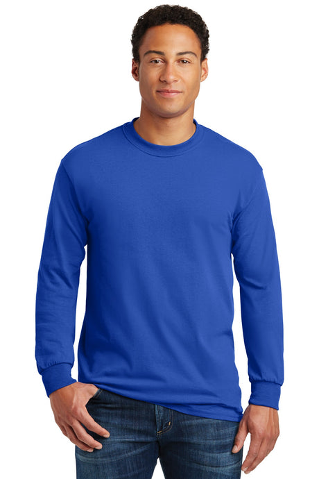 Gildan Men's Heavy Cotton 100% Cotton Long Sleeve T-Shirt. 5400 1 of 2 Gildan