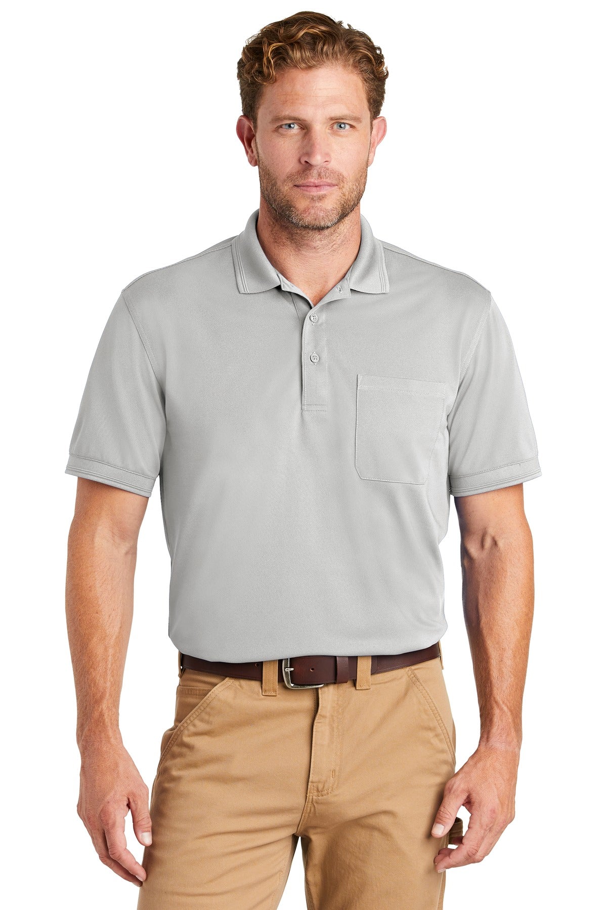 CornerStone Men's Industrial Snag-Proof Pique Pocket Polo. CS4020P CornerStone