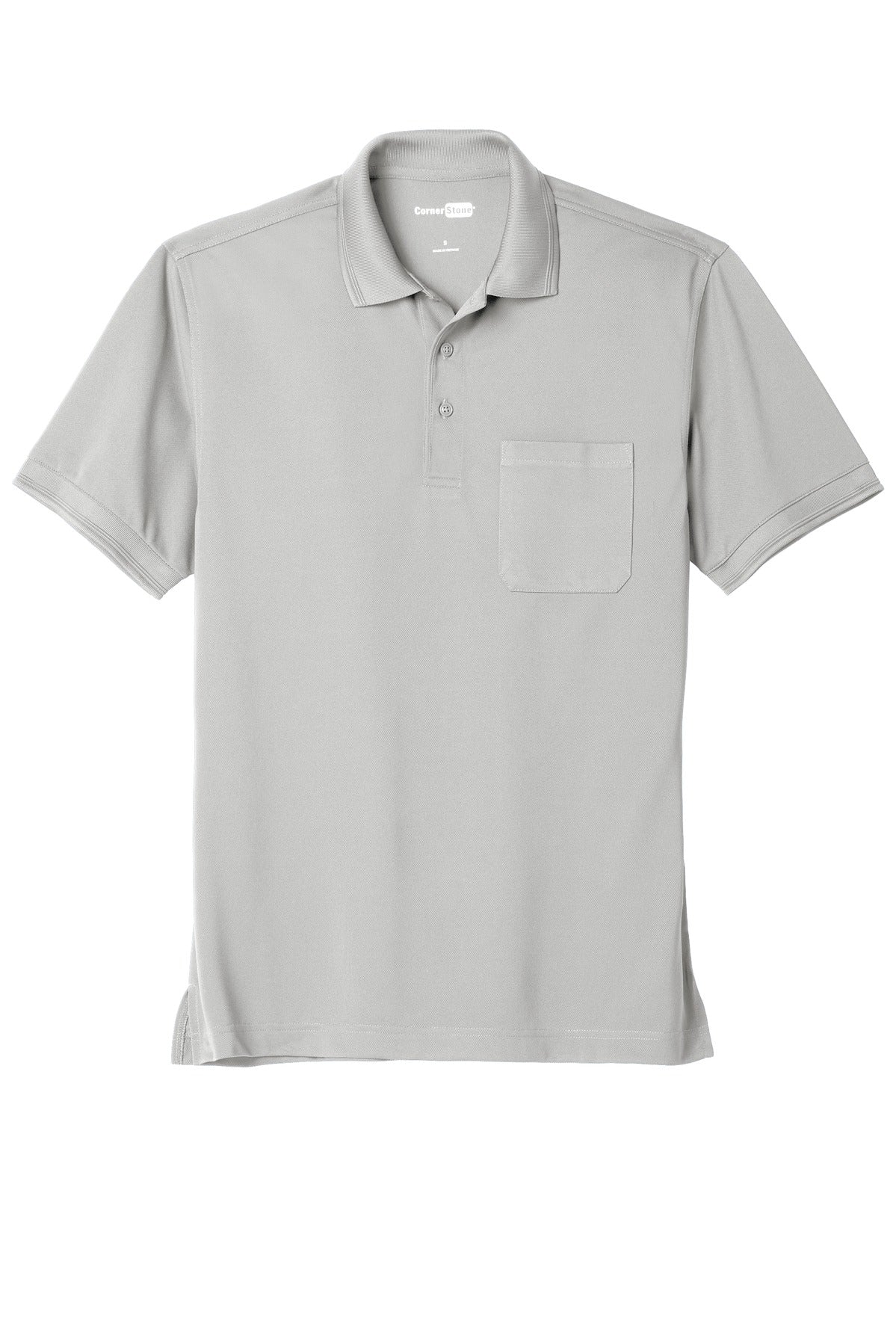 CornerStone Men's Industrial Snag-Proof Pique Pocket Polo. CS4020P CornerStone