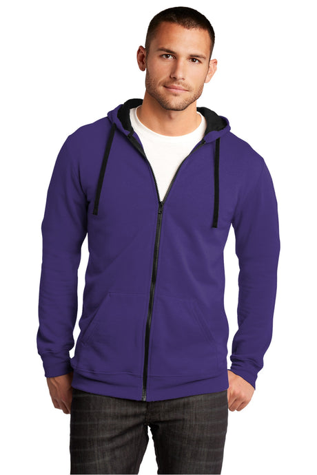 District The Concert Fleece Full-Zip Hoodie. DT800 District
